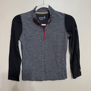 Smartwool kids 1/4 zip 100% merino wool pullover size XL